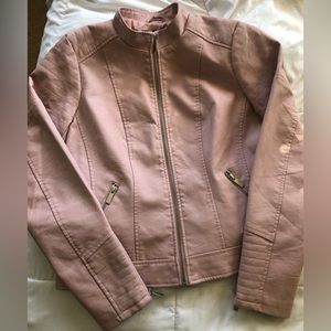 Baccini brand faux leather jacket size pm never worn